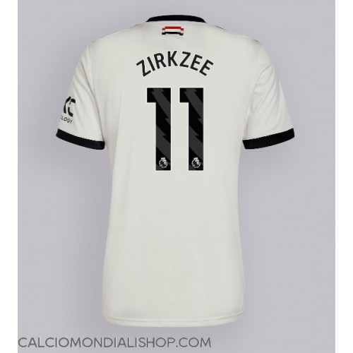 Maglie da calcio Manchester United Joshua Zirkzee #11 Terza Maglia 2024-25 Manica Corta